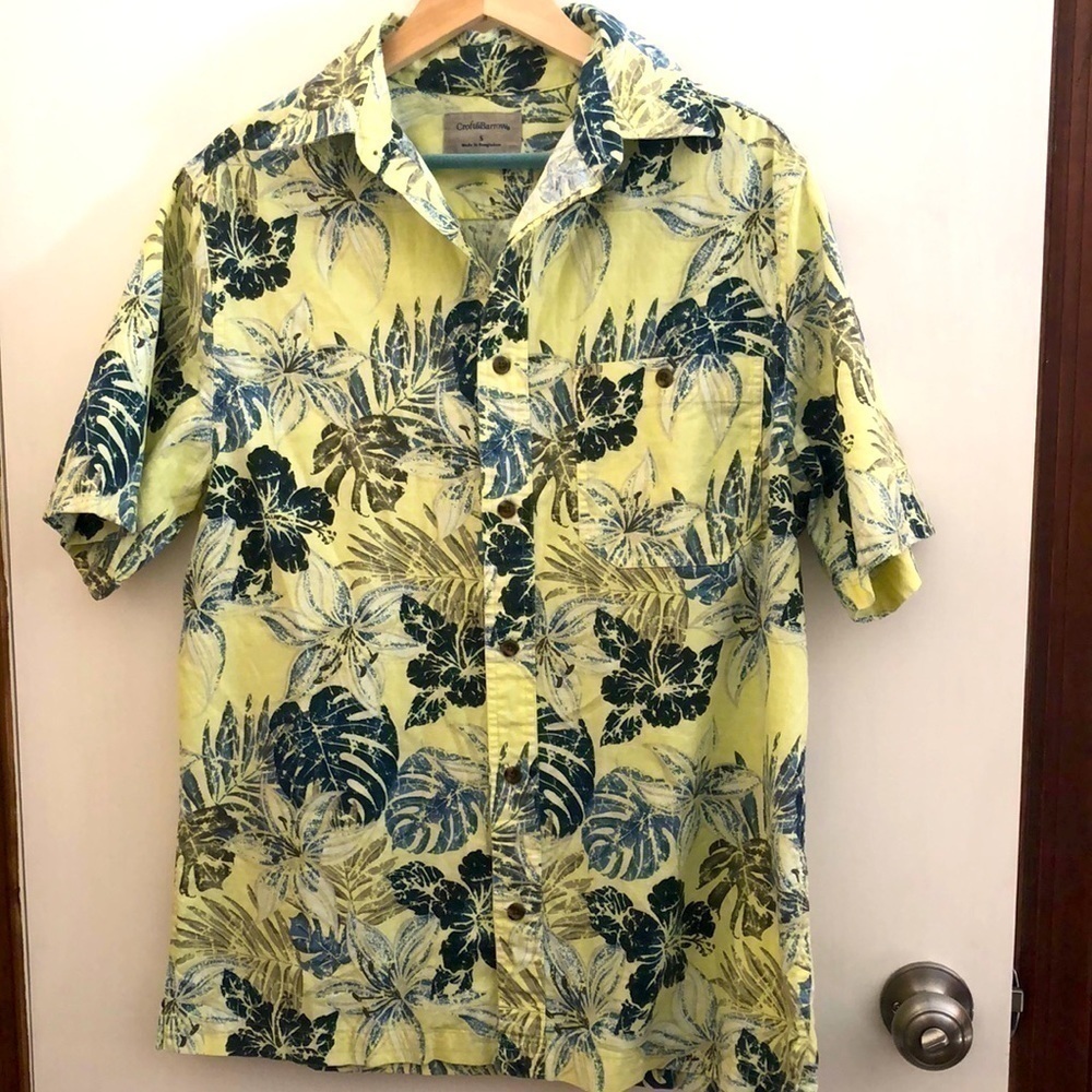Croft & Barrow Men’s Button Down Hawaiian Shirt Small